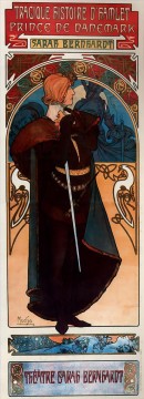  distinct Canvas - Hamlet 1899 Czech Art Nouveau distinct Alphonse Mucha